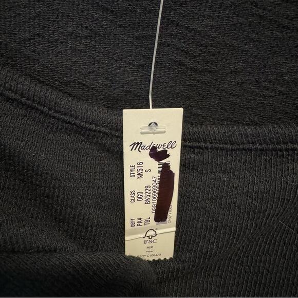 🍁 NWT Madewell Mixed Media Tank Dress NK516 Minimalist Small Black - Picture 6 of 9